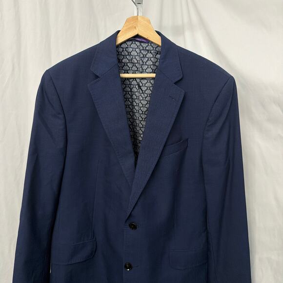 Ted Baker Endurance Blazer 44R Blue Wool 2 Button Jay Ct Sport Jacket London - Picture 7 of 12